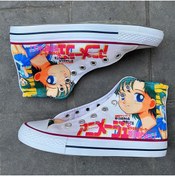 Resim Köstebek Anime Sailor Moon Retro Uzun Kanvas Ayakkabı 