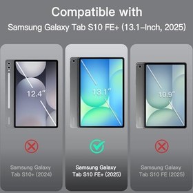 Resim Fogy Samsung Galaxy Tab S10 Fe Plus 13.1" ile Uyumlu Magic Keyboard Touchpad Rgb Işıklı Klavyeli Kılıfı Sm-x620 