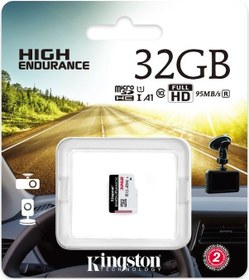 Resim Kingston High Endurance SDCE/32GB 32 GB MicroSDHC Class 10 UHS-I Hafıza Kartı 
