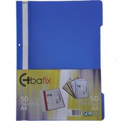 Resim Bafix Telli Dosya Plastik XL Mavi A4 