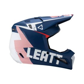 Resim Leatt GPX 3.5 V23 cross enduro motosiklet kaskı + Velocity 4.5 gözlük royal navy kırmızı-beyaz L 