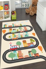 Resim YTR HOME Makinede Yıkanabilir Kaymaz Taban Leke Tutmaz Eğitici Bebek Ve Çocuk Odası Halısı Oyun Matı 
