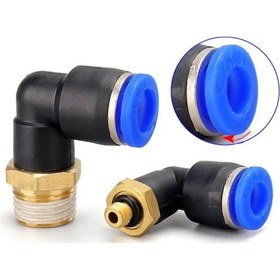 Resim 1/2 - 8 Mm Pnömatik Dirsek Bağlantı 