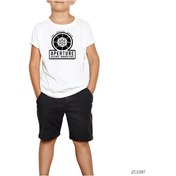 Resim Portal 2 Aperture Beyaz Çocuk Tişört Siyah 