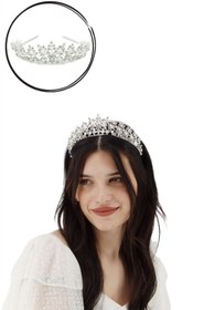 Resim Çlk Accessories Abiye Gelin Taç Yaprak Model Trtaç2207 