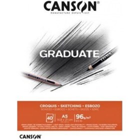Resim Canson Graduate 96 Gr A5 40Yp Sketch 