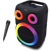 Resim Auris KLN200 25W 8 inç Mikrofonlu RGB Bluetooth Hoparlör 