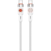Resim Nettech Nt-dc32 60w Plastik 100 Cm Type-c To Type-c Şarj Ve Data Kablosu - Beyaz 