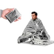 Resim Blanket 7404 Acil Durum Termal Aluminyum Battaniye Tekli Paket Çok Renkli 