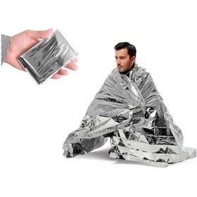 Resim Blanket 7404 Acil Durum Termal Aluminyum Battaniye Tekli Paket Çok Renkli 