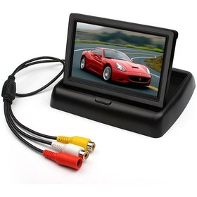 Resim Kingvox 4.3" Kızak Monitör + Araç Geri Görüş Park Kamerası Md8 