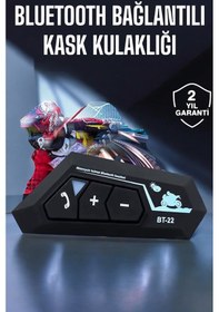 Resim Kask Kulaklık Bluetooth Motosiklet Kulaklık Intercom Su Geçirmez 