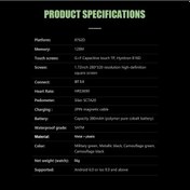 Resim Pazly Dayanıklı C20 1.72'' Dokunmatik 5atm Su Geçirmez Akıllı Saat (İthalatçı Garantili ) 