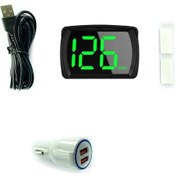 Resim Araba Hud Headup Display Km/h Mph Gps Dijital Hız Göstergesi Led Büyük Yazı Tipi Ekranlı Araba Şarj Adaptörü Araba Kamyonet Suv Motosiklet 
