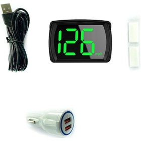 Resim Araba Hud Headup Display Km/h Mph Gps Dijital Hız Göstergesi Led Büyük Yazı Tipi Ekranlı Araba Şarj Adaptörü Araba Kamyonet Suv Motosiklet 