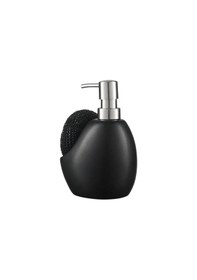Resim Sıvı Sabunluk Siyah Süngerlik Bölmeli 460ml Sabunluk Siyah 