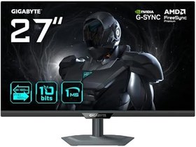 Resim GIGABYTE G27UP 27" SS IPS Dual-Mode Gaming Monitor, 4K UHD 160Hz / FHD 320Hz, 1ms GTG, Mat Ekran, HDMI 2.1 & DP 1.4, HDR Ready, 95% DCI-P3, USB-C, G-SYNC Compatible, FreeSync Premium 