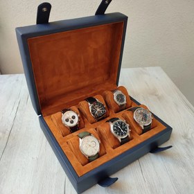 Resim Warren T. Deri Saat Kutusu - Lacivert 