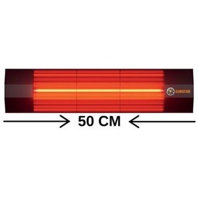 Resim Sunstar Halogen 2000 Dış Mekan İnfrared Elektrikli Isıtıcı Soba 