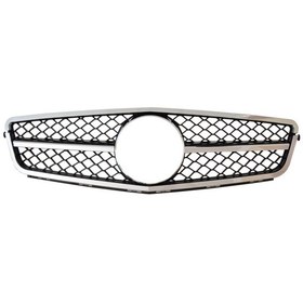 Resim Mercedes C Serisi W204 C180 C200 Uyumlu Amg Krom-siyah Panjur 2008-2014 