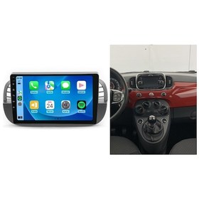 Resim Fiat 500c 2011-2015 8gb Ram 64gb Hafıza 8 Çekirdek Carplay Kamera Android Multimedya 9" 