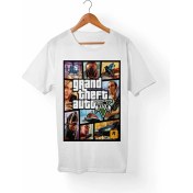 Resim Alfa Grand Theft Auto Gta Çocuk Beyaz Tişört 