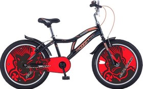 Resim Salcano BadBoy 20 Jant Erkek Çocuk Bisikleti Siyah-Kırmızı-Beyaz 