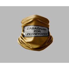 Resim Buffalo Duvar Yazısı Tasarımlı Motorcu Buff Maske Outdoor Boyunluk Unisex Bandana 