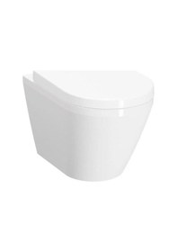 Resim VitrA Integra Gizli Montajlı Beyaz Asma Klozet Yavaş Kapanan Kapak 7060l003-0090 