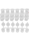 Resim Şerit 30 Kap Boş Boya Şeritleri, 10ml/ 0.35oz Boya Kap Şeritleri 