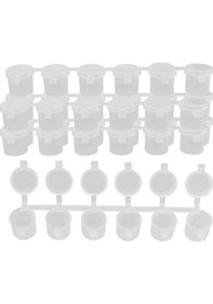 Resim Şerit 30 Kap Boş Boya Şeritleri, 10ml/ 0.35oz Boya Kap Şeritleri 