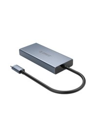 Resim Orico MC-U501P-GY Type-C to USB 3.0 HDMI VGA AUX PD Çoklayıcı Dönüştürücü Hub 