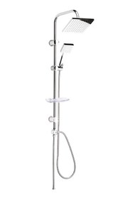 Resim Mistillo Tower Duş Sistemi 200x200mm Kare Tepe Duşu+3 Yönlü Yönlendirici Diğer 