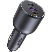 Resim Ugreen 130w 3 Portlu Araç İçi Şarj Cihazı Çakmaklı 