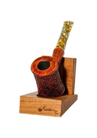 Resim Şahin Outdoor 6 Yıldız 9mm. Filtreli Akrilik Saplı Pipo 260004 