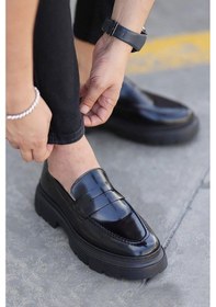 Resim Shoetyle - Hakiki Açma Deri Günlük Erkek Ayakkabı - 250-132470-1551 Siyah 