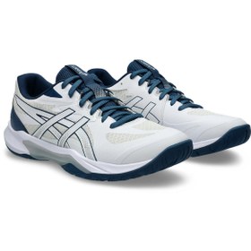 Resim Asics GEL-TACTIC 13 Erkek White/Bluebell Voleybol Ayakkabısı 1071A114-101 