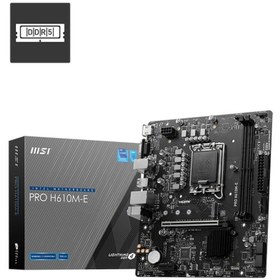 Resim MSI MB PRO H610M-E SOKET 1700 DDR5 5600MHZ(OC) mATX Anakart 