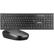 Resim OEM Everest Siyah Kablosuz Q Türkçe Slim Klavye + Mouse Seti 