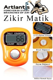 Resim Zikir Matik 3 Adet Hediyelik Dua Tespihat Sayacı Tesbih Pilli Lcd Ekranlı Parmak Yüzük Zikir Matik 