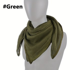 Resim Av kamuflajı, kamuflaj kafes kumaş eşarp, günlük genel ince sıcak eşarp, yüz gizleme ağ kumaşı, CS oyun kostüm eşarp, tek taraflı baskılı desen, açık hava ortamı orman çayır gizleme, Cadılar Bayramı şakası 