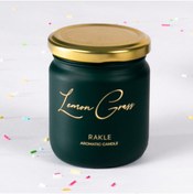 Resim Rakle Elegant Lemon Grass Kokulu Kavanoz Mum Yeşil 110 gr 