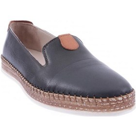 Resim Dgn P01-22y Bayan Strobelli Anatomıc Footwear Deri Ayakkabı P01-1512-R1534 Siyah 