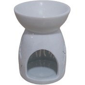 Resim T.concept Kelebek Desenli Seramik Buhurdanlık Beyaz 2205 