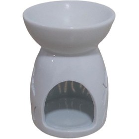 Resim T.concept Kelebek Desenli Seramik Buhurdanlık Beyaz 2205 