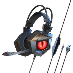 Resim Gorgeous SY-G15 3.5mm Glow Gaming Headset Kablolu Kulaklık Siyah+Kırmızı (Yurt Dışından) 