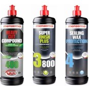 Resim Menzerna 400 Yeşil 3800 Sealing Wax 1 Litre Boya Koruma Seti 