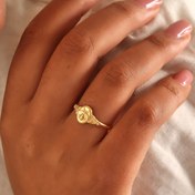 Resim Vintage Bee Ring - Kadınlar için Minimalist Alaşım Takı, Günlük ve Spor Durumları, Bandı İnce Bir Arı Motifi ile Benzersiz Tasarım, Arı Takı 