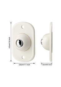 Resim Büro Ev Düzeni İçin 4adet Bilyelı Yapışkanlı Eşya Kaydırma Taşıma Aparatı Seti 