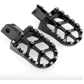 Resim Xuweiwei Siyah Kıcry Alüminyum Ayaklık Crf50 Crf70 Crf110 Xr50 Xr70 Xr110 Off Road Motosiklet Cnc Sağlam Tasarım 